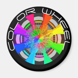 Farbrad Farbe Farbe Farbe Schlag. Magnet