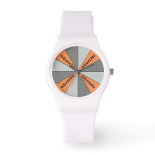 Farbrad-Grau mit kundenspezifischer Farbe Armbanduhr
