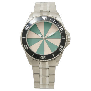 Farbrad Pfirsich verstellbar Minimalistisch Armbanduhr