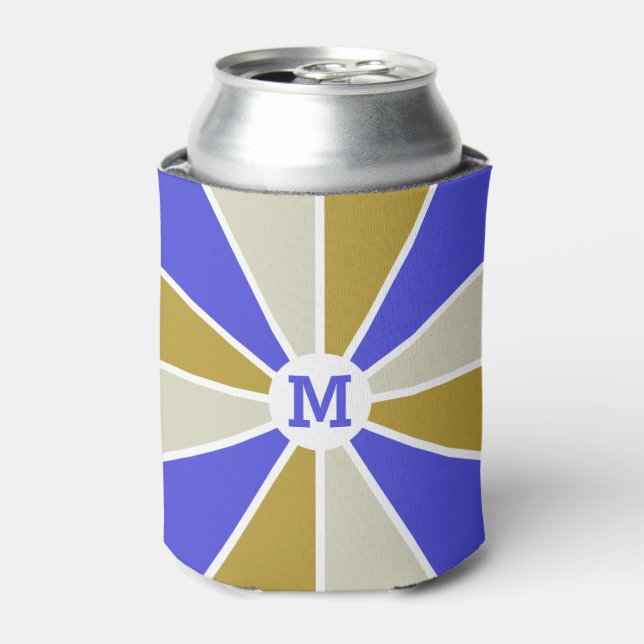 Farbrad / Rays benutzerdefinierte Monogramm kann k Dosenkühler (Kanne Vorderseite)