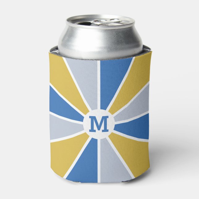 Farbrad / Rays benutzerdefinierte Monogramm kann k Dosenkühler (Kanne Vorderseite)