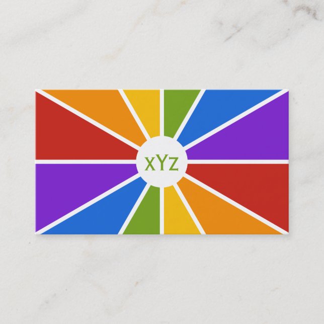 Farbrad / Rays custom business cards Visitenkarte (Vorderseite)