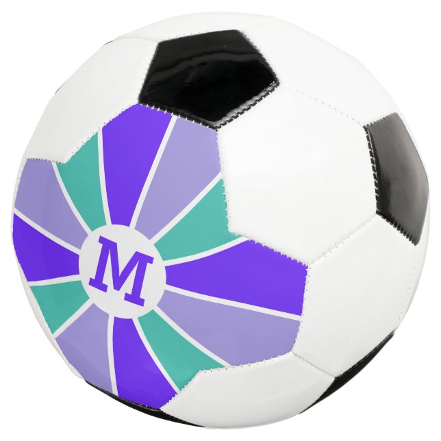 Farbrad / Rays custom monogram soccer ball (Dreiviertel)