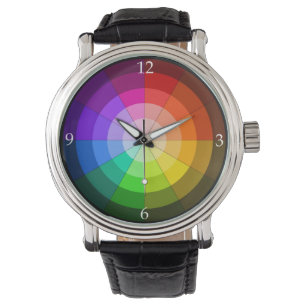 Farbrad-Uhr Armbanduhr