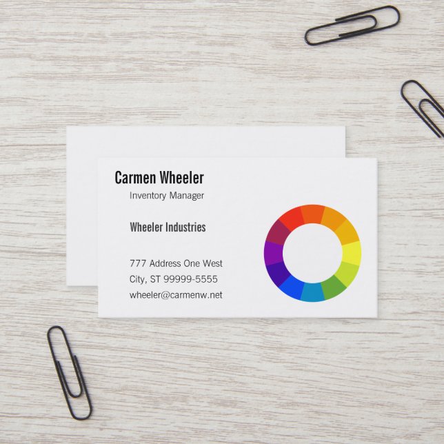 Farbrad Visitenkarte (Vorderseite/Rückseite Beispiel)