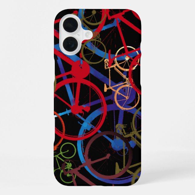 Farbräder schwarz iPhone hülle (Rückseite)