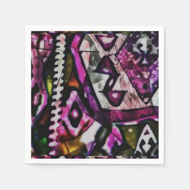 Farbraub Serviette (Vorderseite)