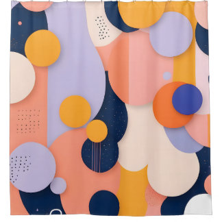 Farbraupenfusion Duschvorhang