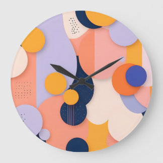 Farbraupenfusion Große Wanduhr