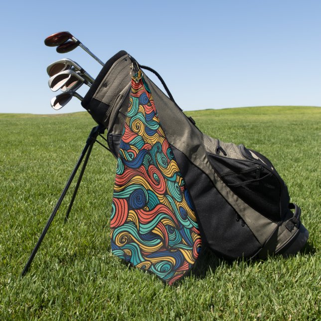 Farbrauschen - Dynamik für Ihre Zuhause Golfhandtuch (Gras)