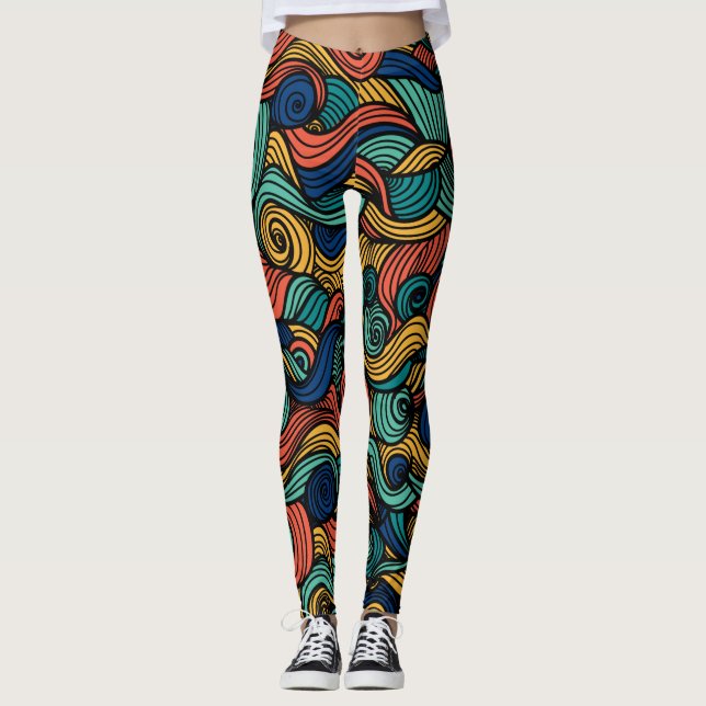 Farbrauschen - Dynamik für Ihre Zuhause Leggings (Vorderseite)