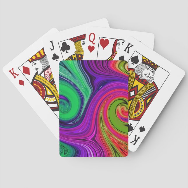 Farbrauschende Spielkarten (Rückseite)