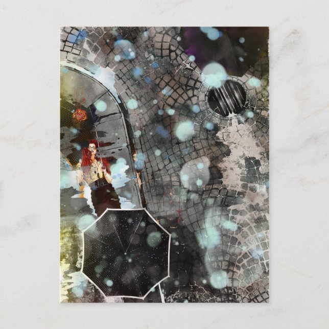 Farbregen Postkarte (Vorderseite)