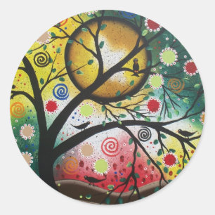 Farbrevolution von Lori Everett Runder Aufkleber