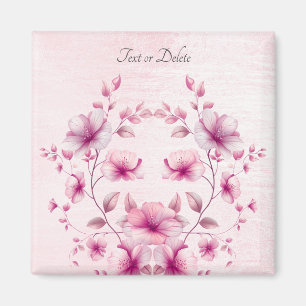 Farbrosa Blume Magnet