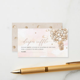 Farbrosa Bugband Babysteckkarte Begleitkarte