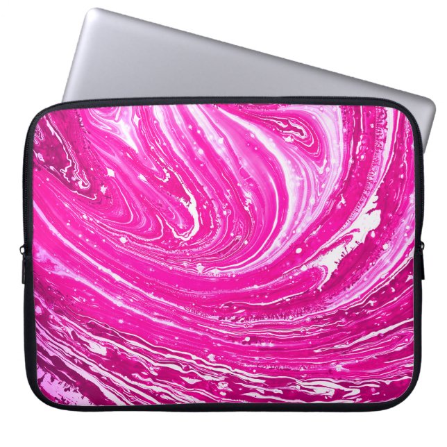 Farbrosa gemischte Hintergrundfarbe. Laptopschutzhülle (Vorderseite)
