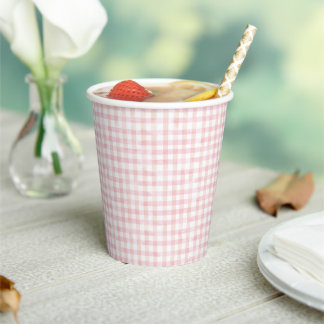 Farbrosa Muster Pappbecher