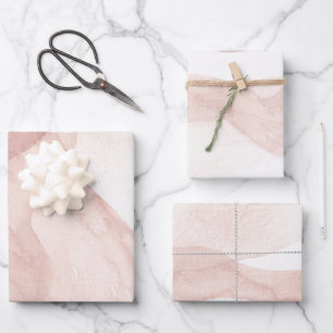 Farbrosa Wrapping Paper Sheets, Matte Geschenkpapier Set