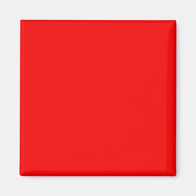 Farbrote DIY-Vorlage für benutzerdefinierten Hinte Magnet (Vorne)
