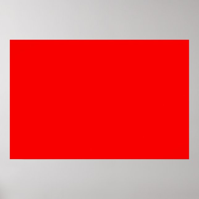 Farbrote DIY-Vorlage für benutzerdefinierten Hinte Poster (Vorne)