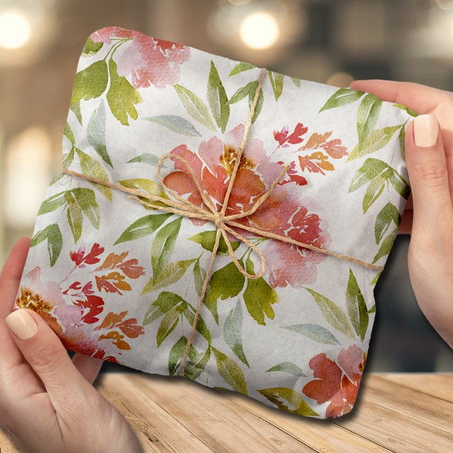 Farbrotes Blumenzapier Seidenpapier (Von Creator hochgeladen)