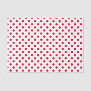 Farbrotes Polka-Dot-Papierpapier Seidenpapier
