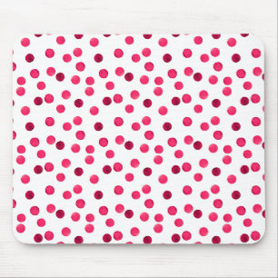 Farbrotes Polka-Punktmuster Mousepad