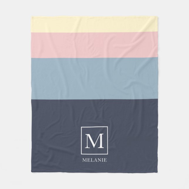 Farbschema für Beach House Personalisiert. Fleecedecke (Vorderseite)