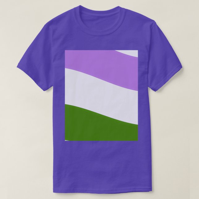 Farbschema für das Farbschema "Genderqueer Pride" T-Shirt (Design vorne)