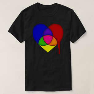 Farbschema Herz T-Shirt