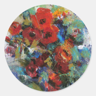 Farbschicht II Runder Aufkleber