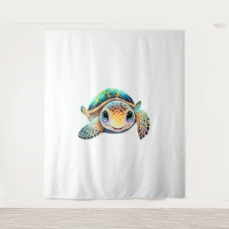 Farbschildkröte Wandteppich