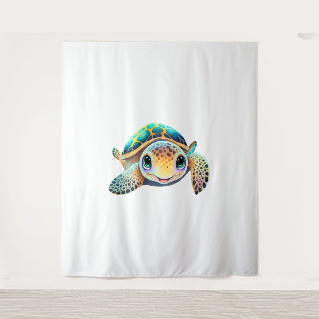 Farbschildkröte Wandteppich (Vorderseite)