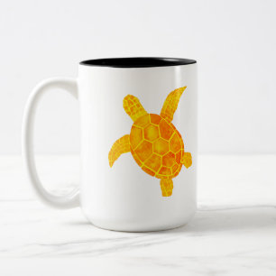 Farbschildkröten Zweifarbige Tasse