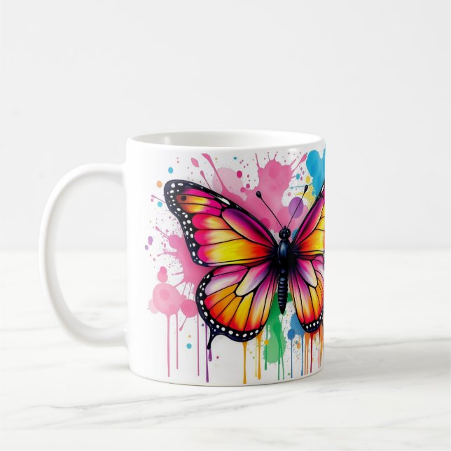 Farbschmetterling Kaffeetasse (Links)