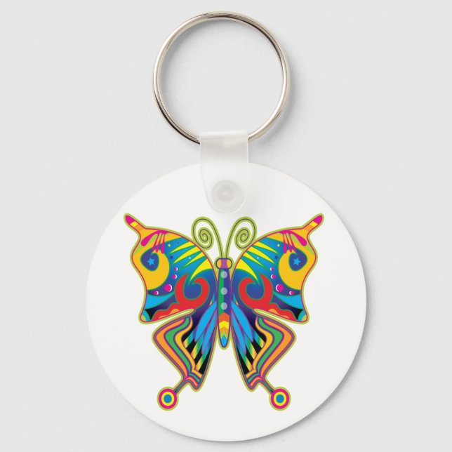 Farbschmetterling Schlüsselanhänger (Vorderseite)