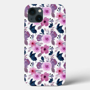 Farbschmetterling und rosa Blume Case-Mate iPhone Hülle