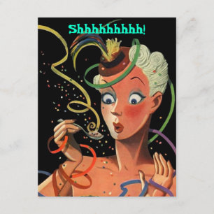 FARBSCHÖNE STREAMER ÜBERRASCHENDES PARTY GIRLINVIT EINLADUNG