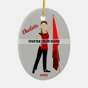 Farbschutz Brauner Haar Braunrot und Schwarz Keramik Ornament