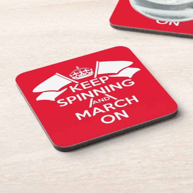 Farbschutz, Rot, Liebe-Farbschutz Untersetzer (Linke Seite)