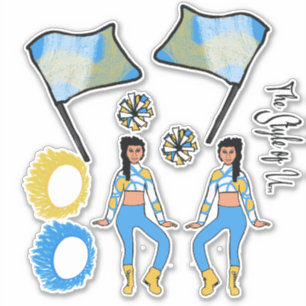 Farbschutzaufkleber für Flaggen (blau-weiß-weiß B) Aufkleber