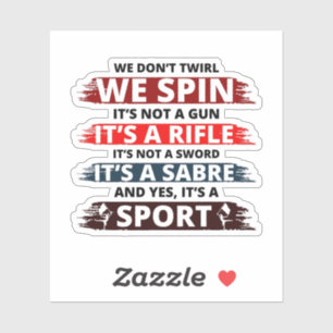 Farbschützentanz und Flag Vibrany Performance Aufkleber