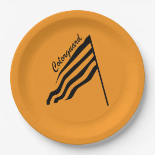 Farbschutzflagge Pappteller
