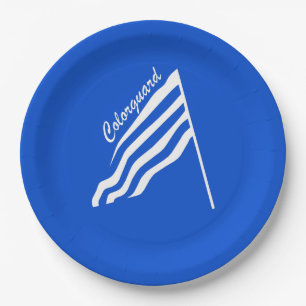Farbschutzflagge Pappteller