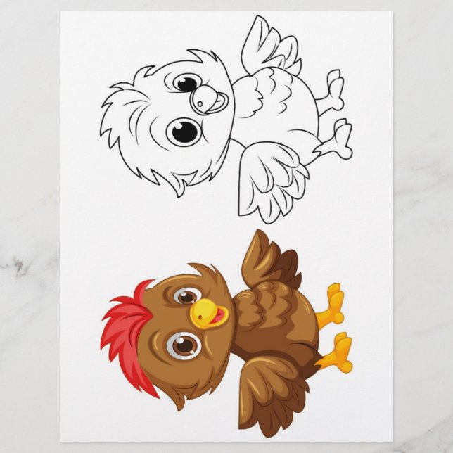 Farbseite für die Doodle (Vorderseite)