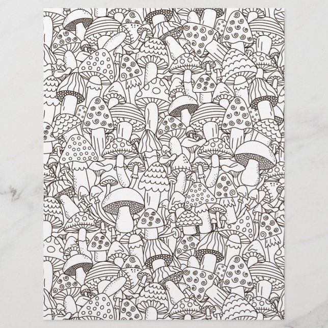 Farbseite Mushroom Mania Scrapbook Paper (Vorderseite)