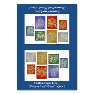 Farbserie Inspiration Engel Custom Table Zelt Tischnummer