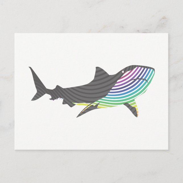 FarbShark Swirl Postkarte (Vorderseite)