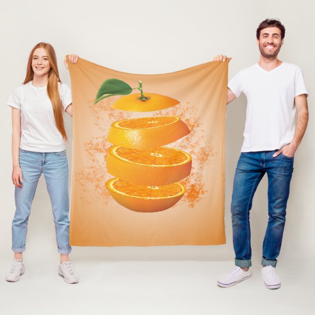 Farbskalierte, lebhafte und erfrischende Bilder Fleecedecke (Beispiel)